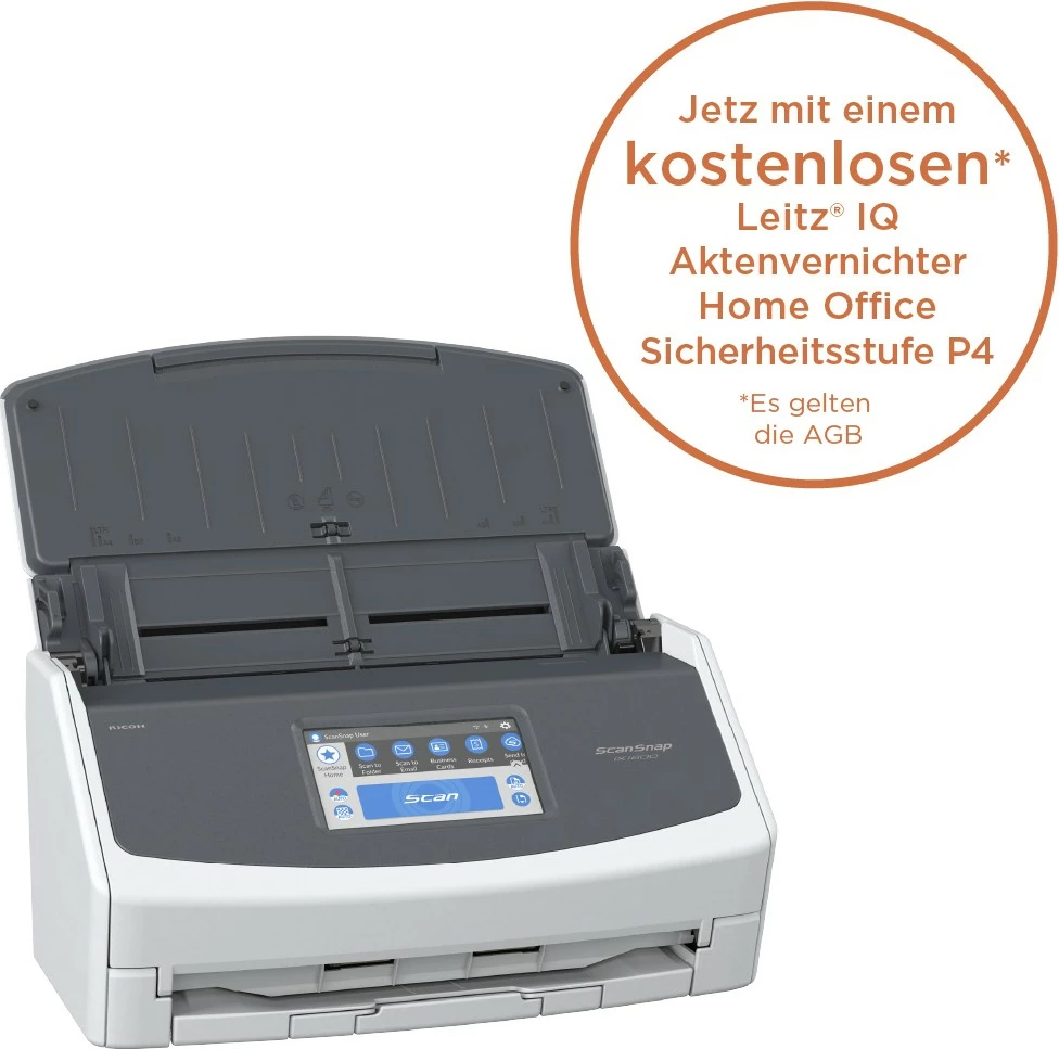 Skener Ricoh ScanSnap iX1600, 216 x 360 mm, 600 x 600 DPI, 40 ppm, ADF + Manual feed, Bardhë, TFT