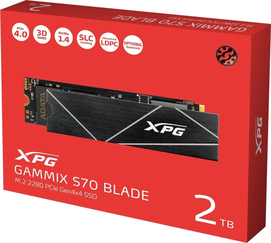 Disk SSD XPG Gammix S70 Blade M.2, 4.0 3D NAND NVMe, 2TB