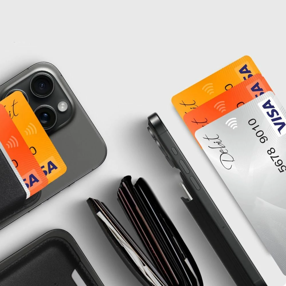 Mbajtëse kartelash për celular Tech-Protect MagWallet MagSafe, Kaltër