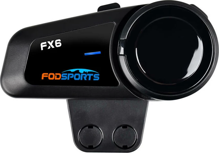 Interkom për motoçikleta Fodsports FX6, 2 copë, i zi