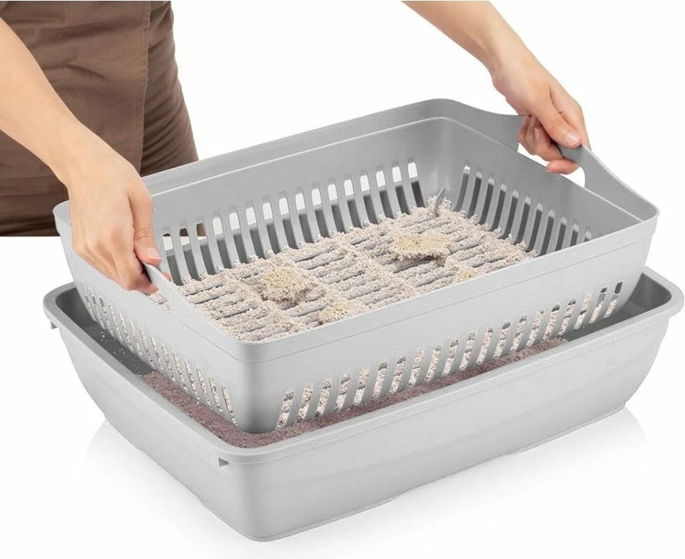 Kutia për rërë të maceve, gri, Paws & Whiskers, 5088-03-1