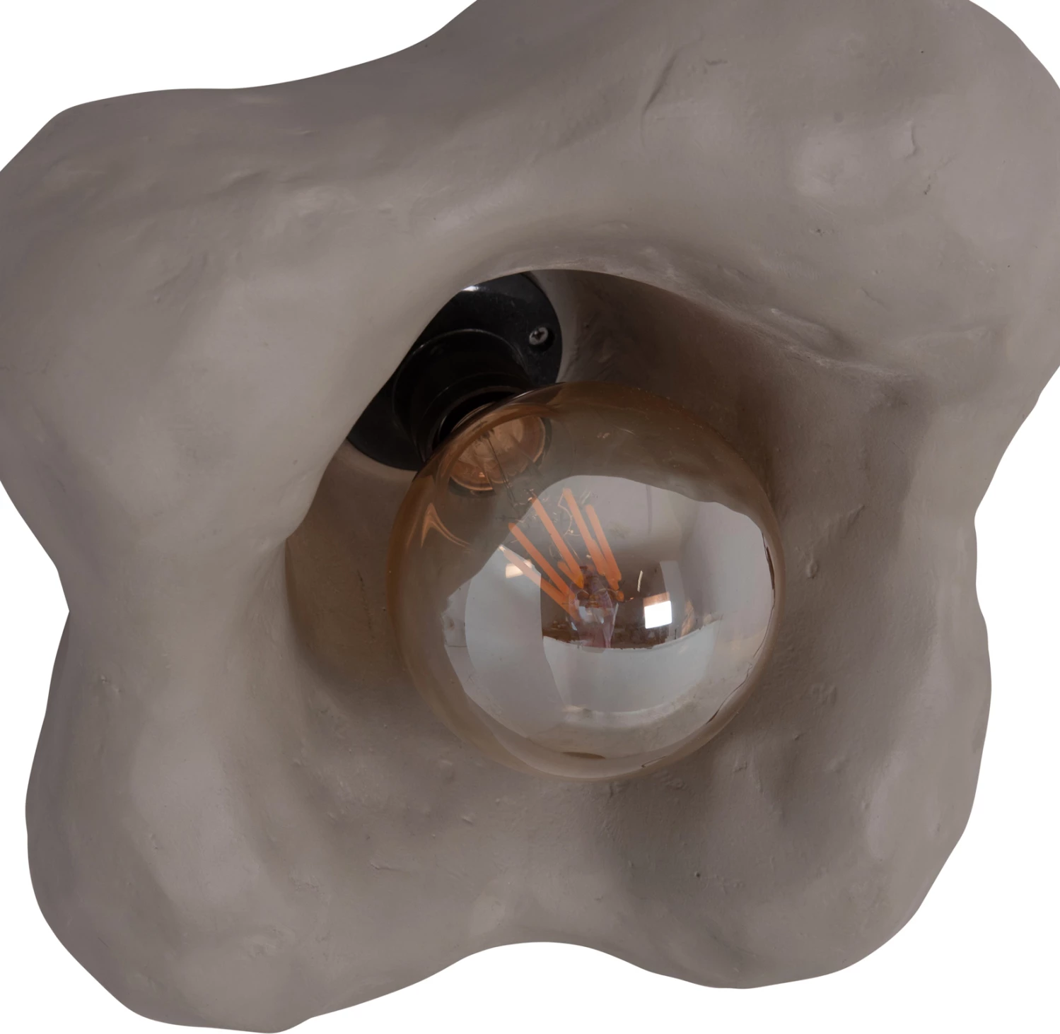 Aplik muri LUXON, fibër-cement, ngjyrë gri, FH4701.03M, 28x15x28cm