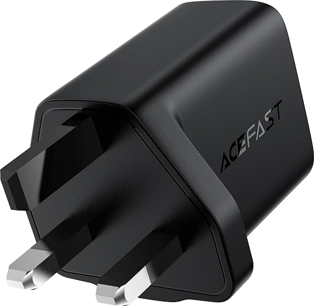 Karikues muri Acefast A24, USB-C, 30W, GaN, prizë UK, Bardhë