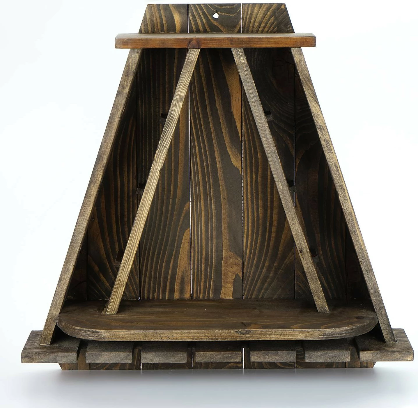 Raf kuzhine, dru bredhi, ngjyrë lisi i errët, Skye Decor, Raf072, 57x58x18 cm