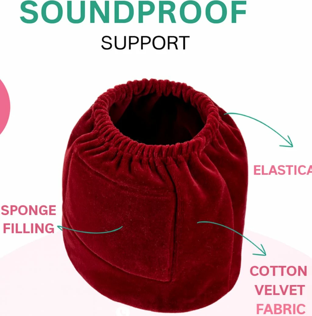 Kulakmbrojtës për qen, ngjyrë burgundy, Paws & Whiskers