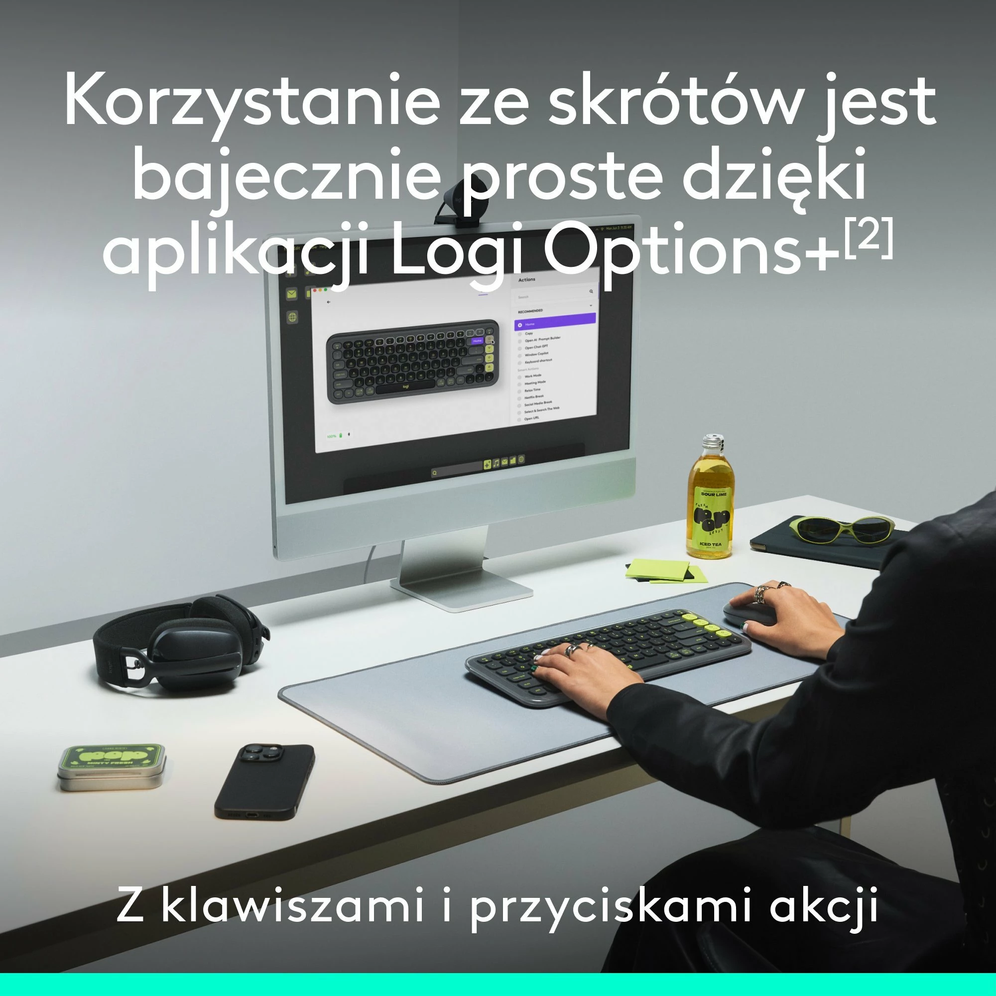 Set tastierë + Maus Logitech POP Icon Combo 920-013078, Bluetooth, US INTL, pa numpad, vjollcë