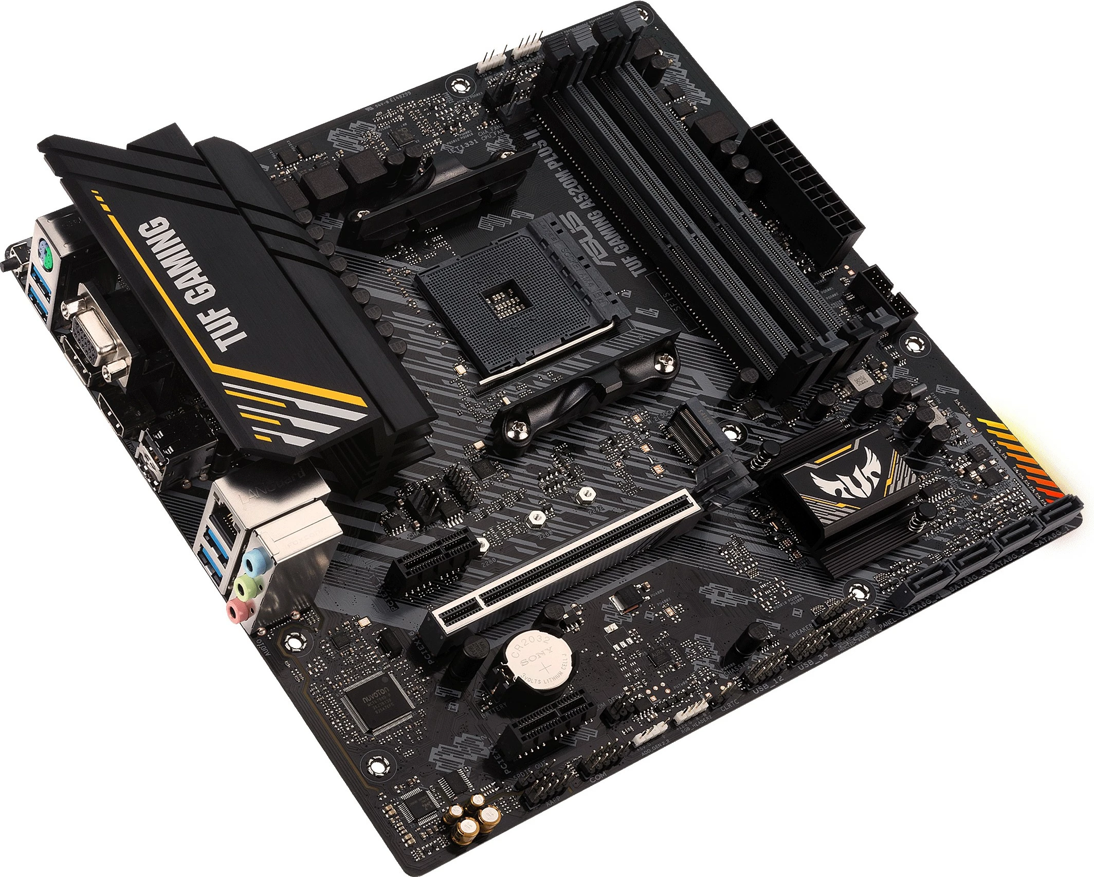 Pllakë amë ASUS TUF GAMING A520M-PLUS II, AMD, Socket AM4, DDR4-SDRAM, 128 GB