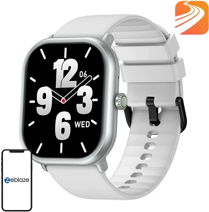 Smartwatch Zeblaze GTS 3 Pro, 1.97" AMOLED, i bardhë