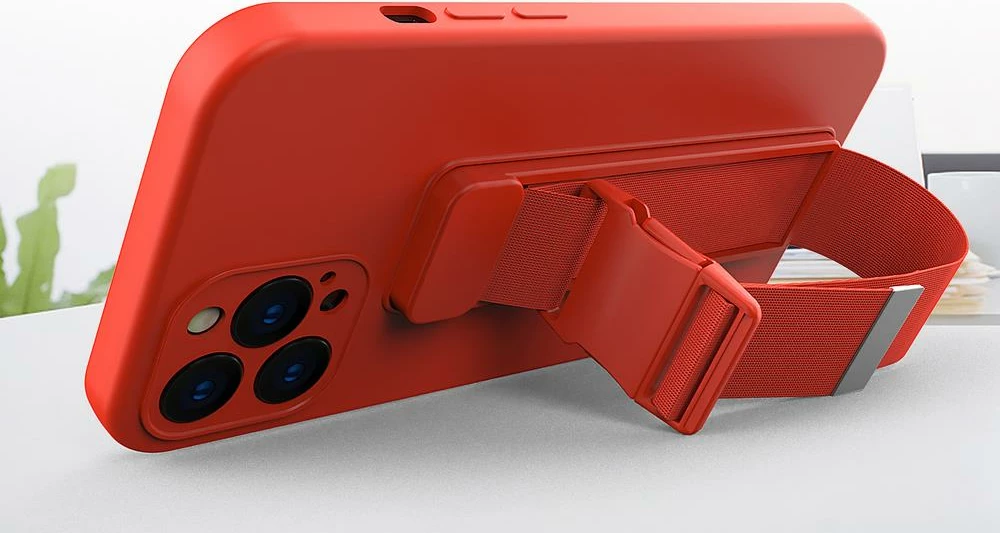 Mbështjellës Hurtel për iPhone 12 Pro me rrip, vjollcë