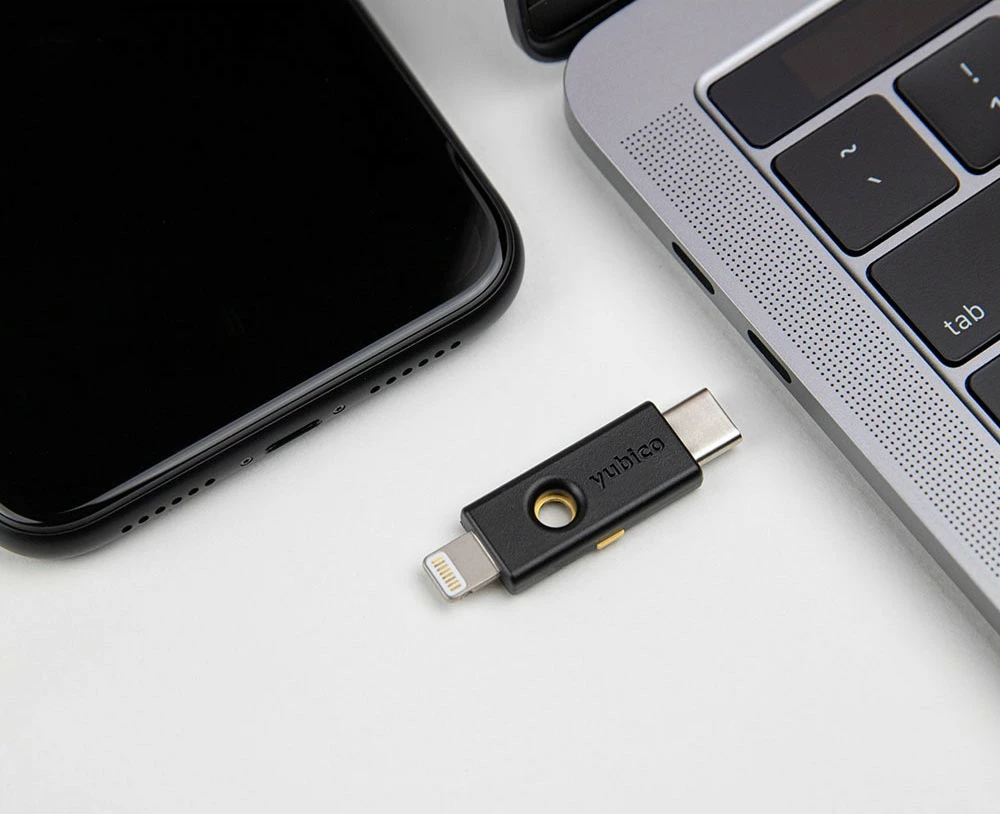 YubiKey 5Ci Yubico, MacOS, Android, Windows, ChromeOS, USB-C, Lightning, e zezë