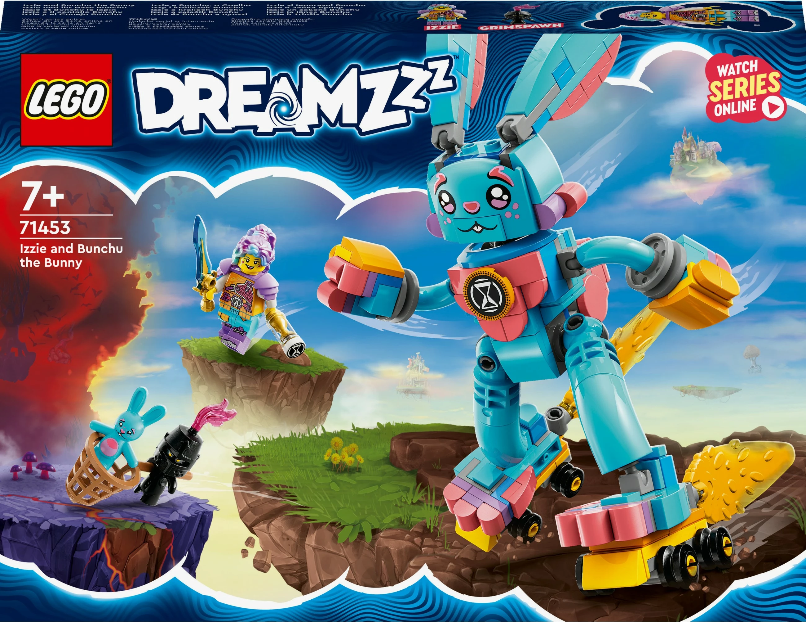 Set ndërtimi LEGO DREAMZzz 71453 Izzie dhe Bunchu, 259 pjesë, shumëngjyrësh