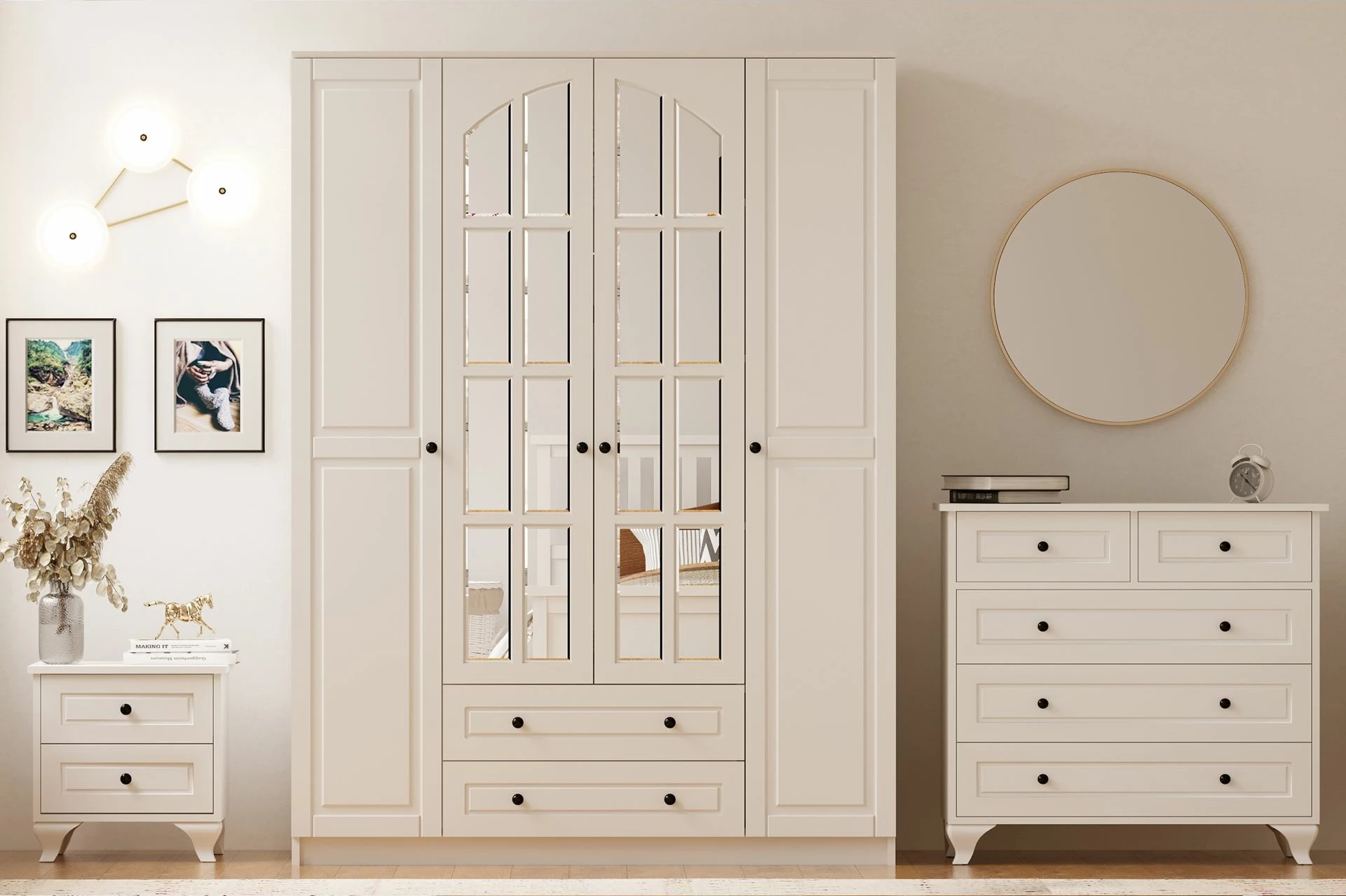 Set dhome për të rinj Skye Decor, ngjyrë e bardhë mat, RB-015