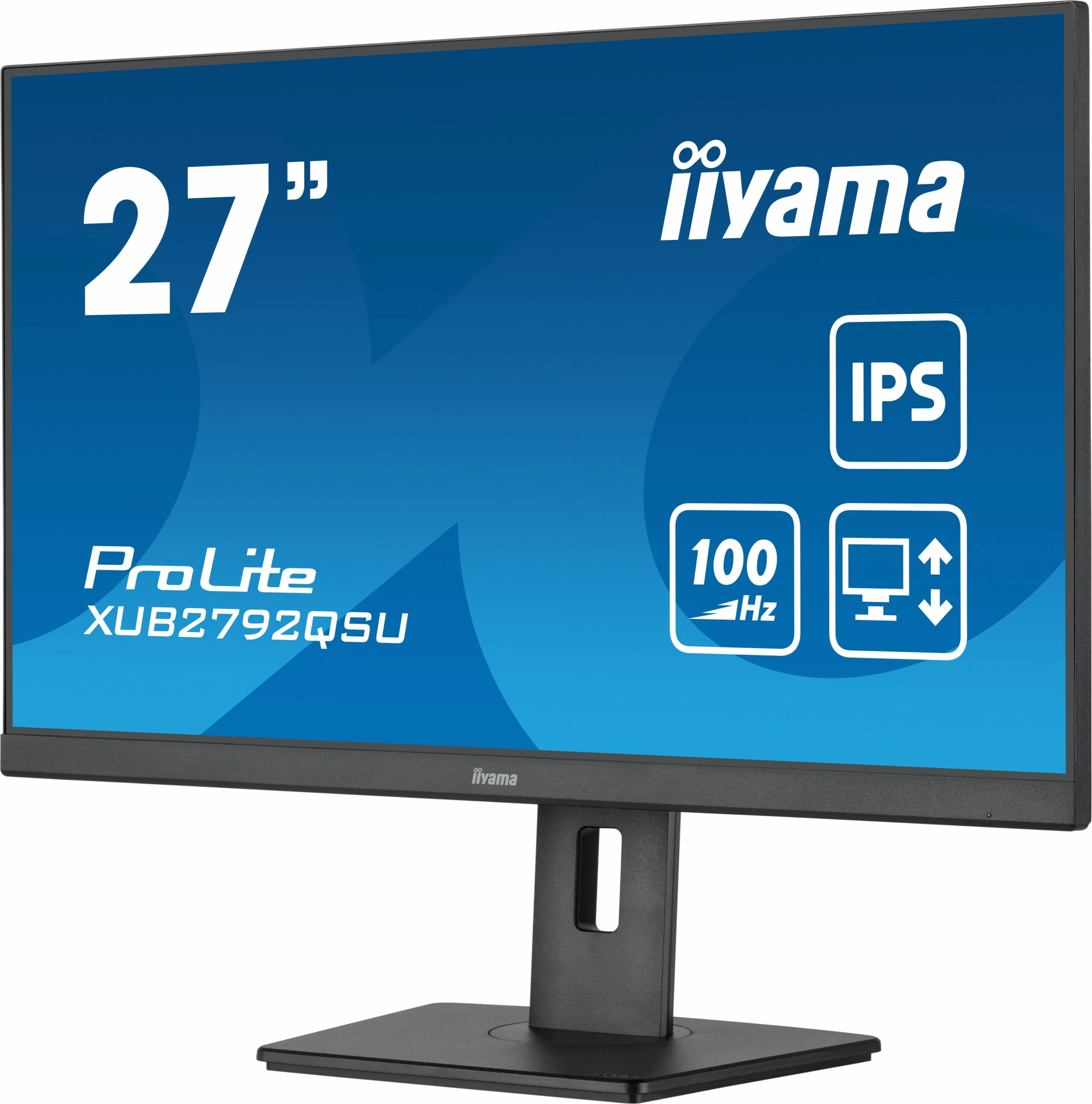 Monitor iiyama ProLite 27", 2560 x 1440, Full HD, LED, e zezë