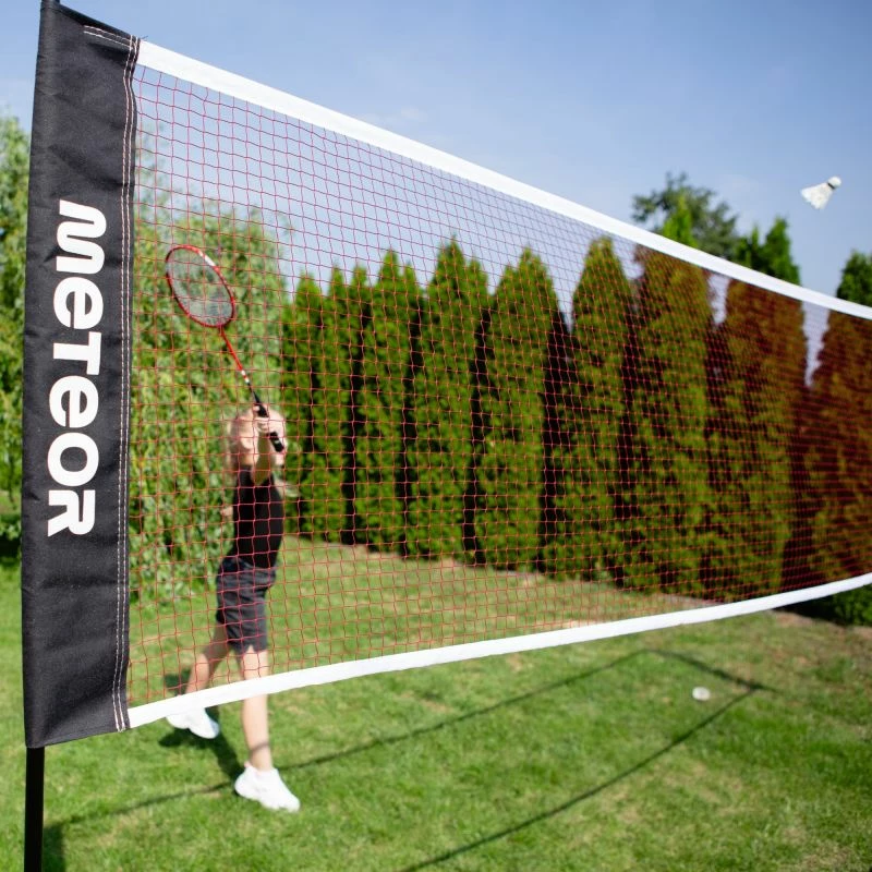 Rrjetë badminton Meteor, unisex, e kuqe
