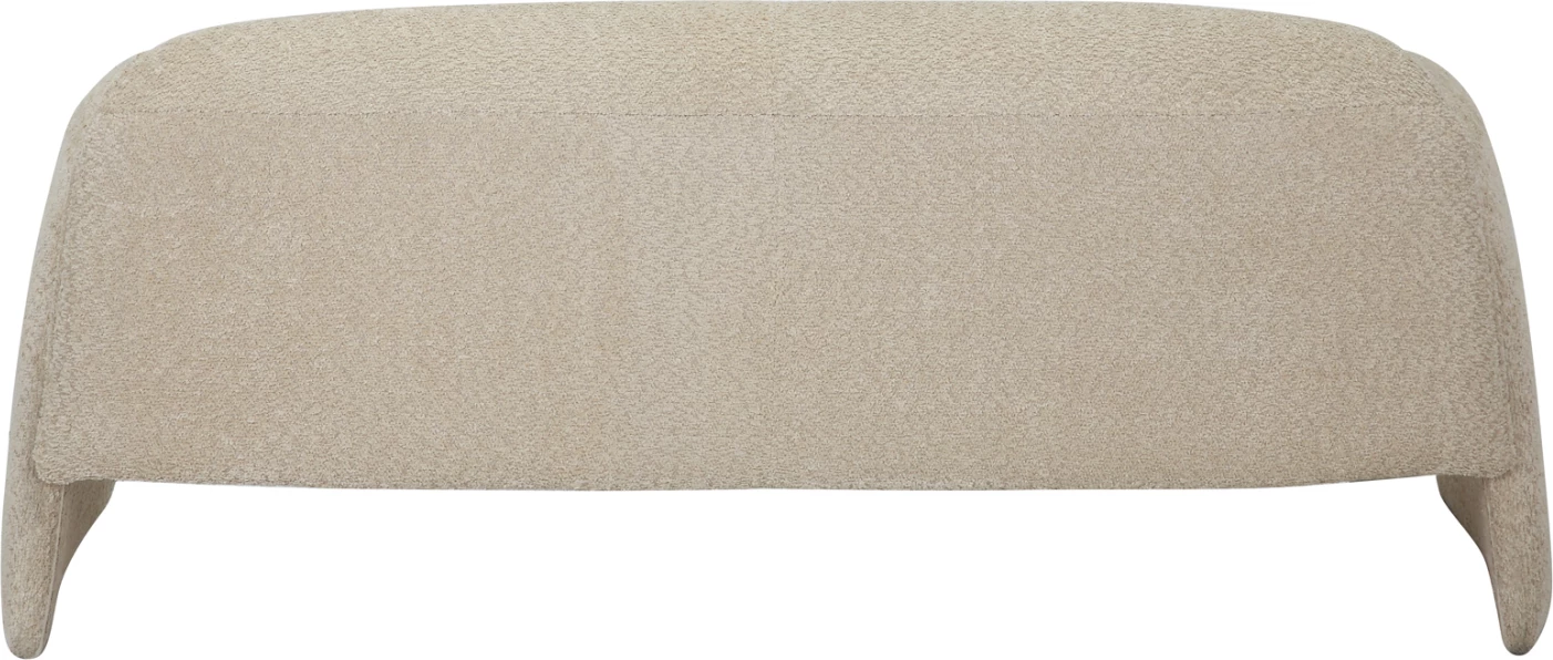 Divan 2-ulësesh TREK FH9680.03, kornizë metali, stof boucle, ngjyrë bezhë, 160x80x63H cm