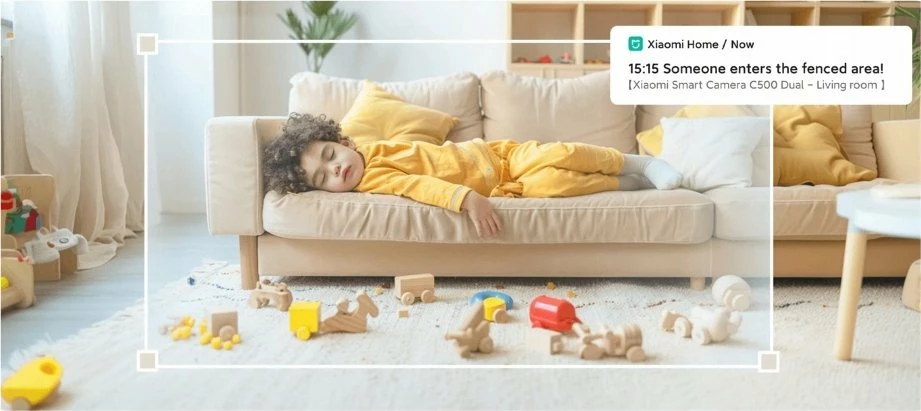 Kamerë sigurie IP Xiaomi C500 Dual 2K 2560x1440, dy lente 4MP, Wi‑Fi, PTZ, e bardhë