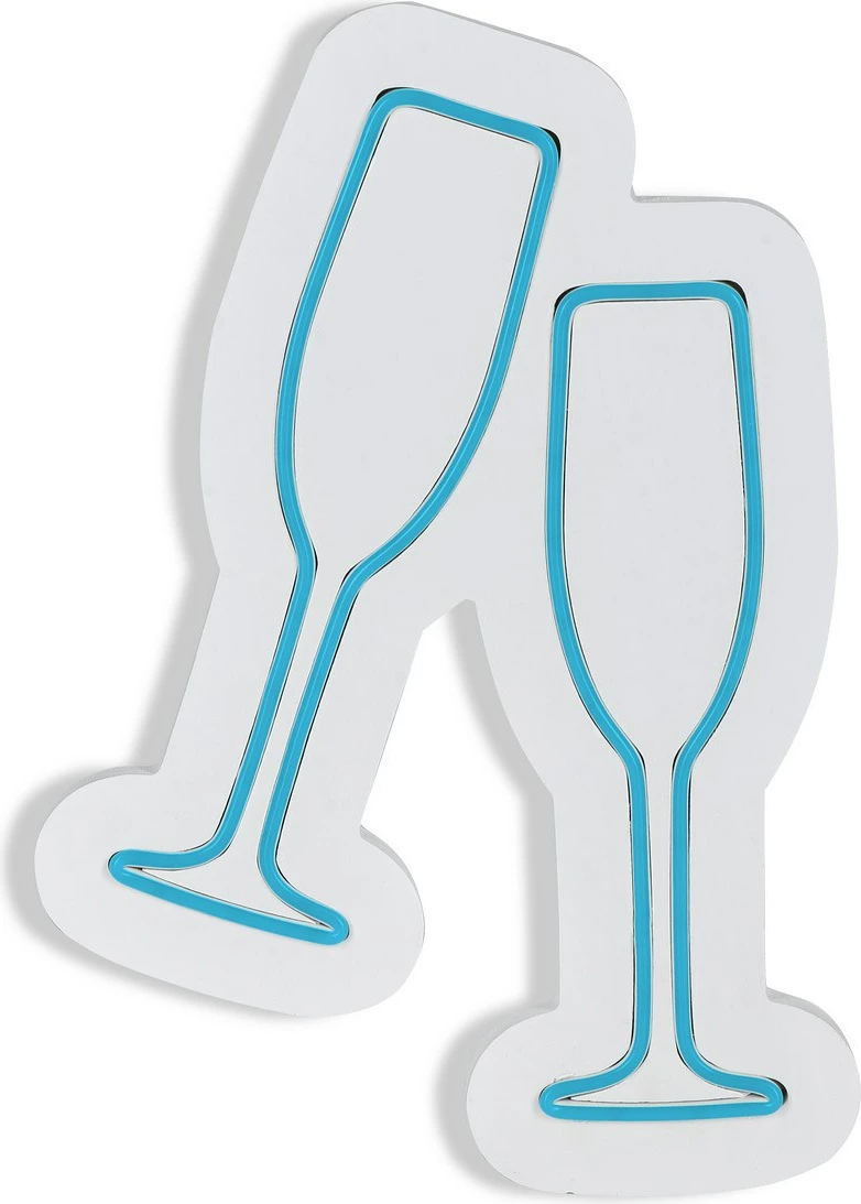 Dekor dritash LED, gota shampanje, plastikë, ngjyrë kaltër