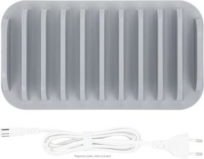 Stacion karikimi USB MANHATTAN 10 porta 120W bardhë/gri