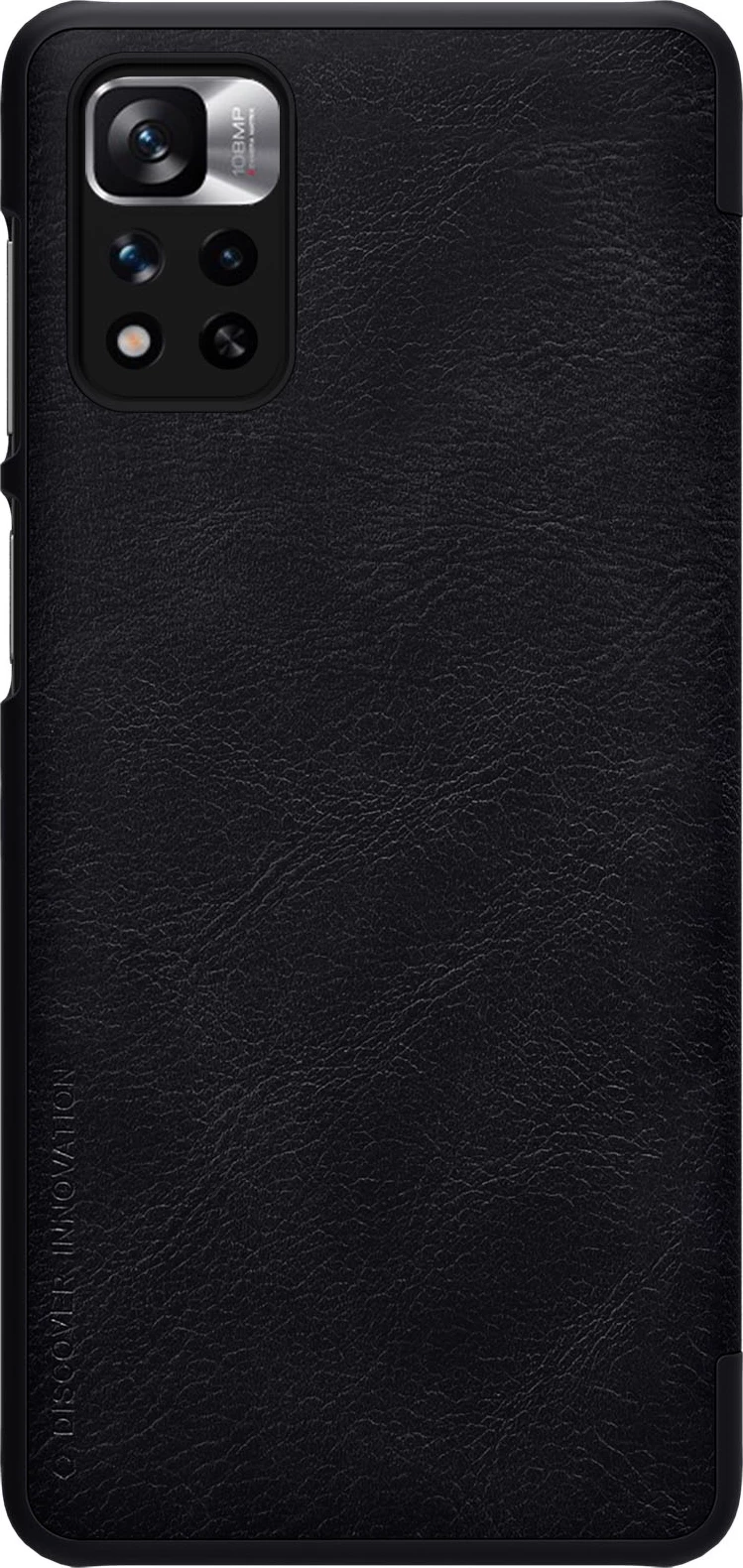 Mbështjellës Nillkin Qin Case për Xiaomi Redmi Note 11 Pro+, Redmi Note 11 Pro, Mi 11i HyperCharge, e zezë