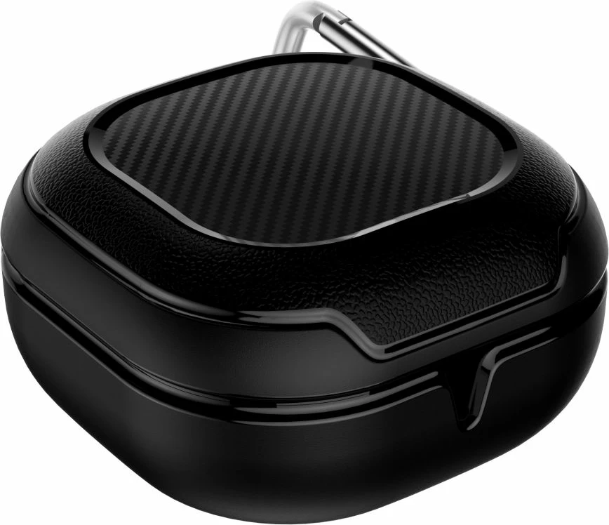 Mbështjellës Tech-Protect Rough Carbon për Samsung Galaxy Buds FE / 2 Pro / 2 / Live / Pro, i zi