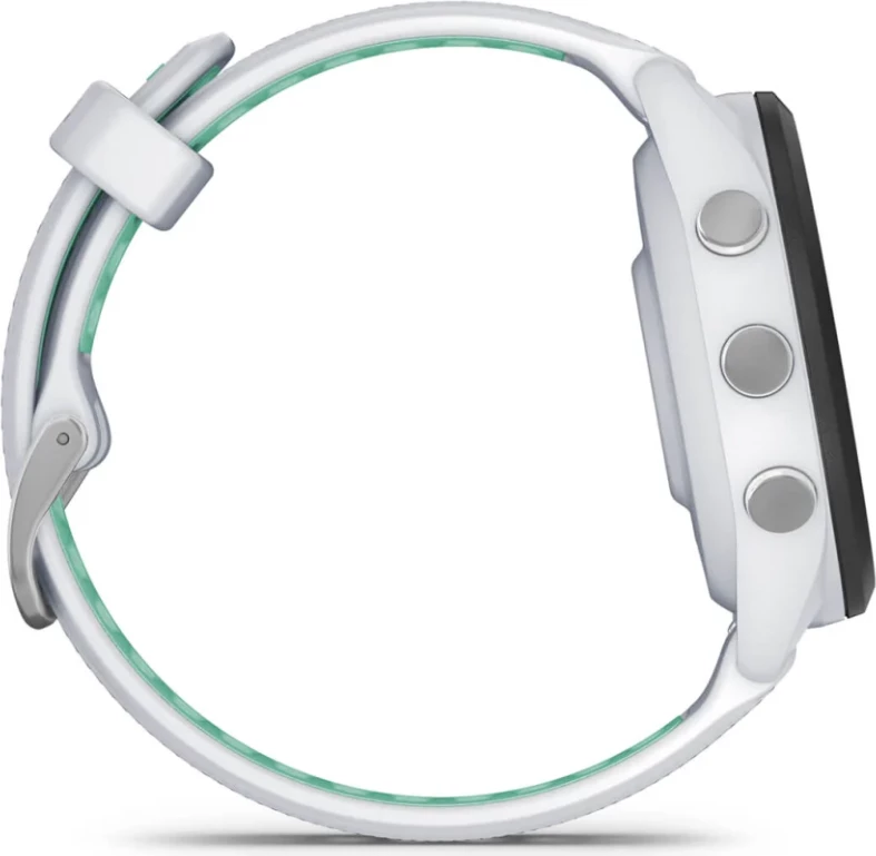 Smartwatch Garmin Forerunner® 265S Black Bezel, Stone White Case, Stone White/Neotropical Silicone Strap, 42 mm