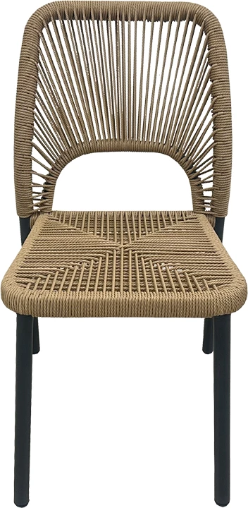 Karrige alumini Norture e grumbullueshme, kornizë anthracite, ratan natyral, 45x63x82cm