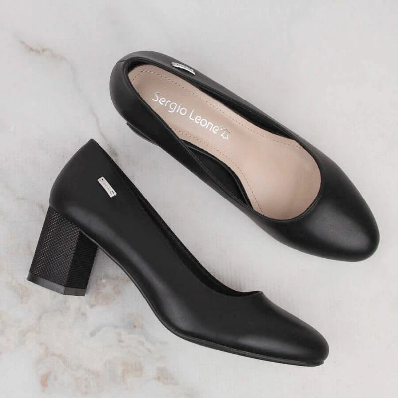 Këpucë Sergio Leone femra, të zeza