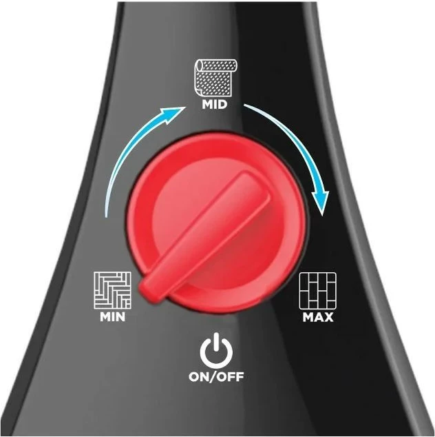 Mop me avull Vileda Steam Plus, i zi, me 2 mbulesa mikrofibre dhe aksesor për tapet