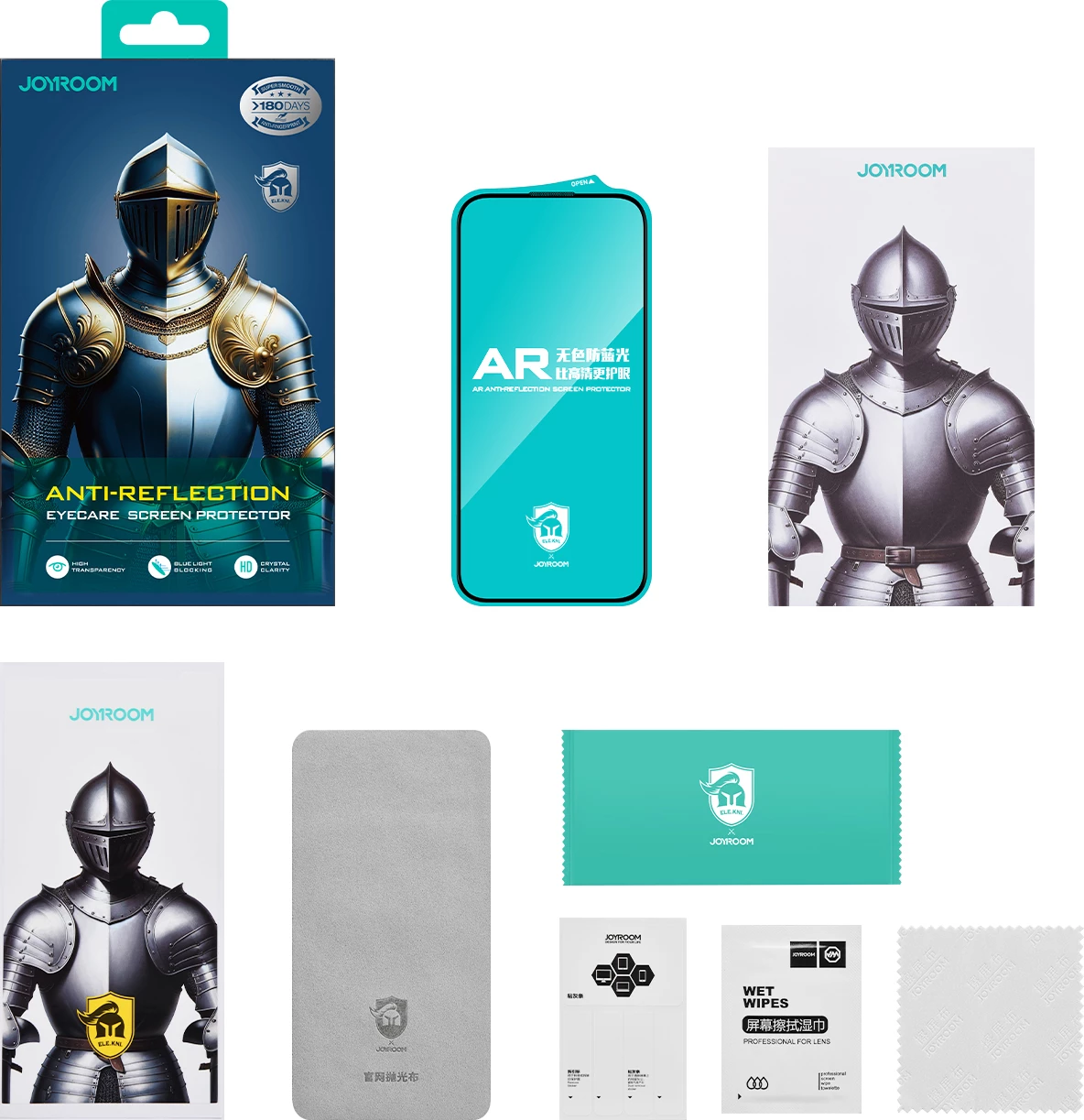 Xham i temperuar Joyroom JR-MAR0317 për iPhone 15 Plus/16 Plus, anti-refleks, 0.33mm