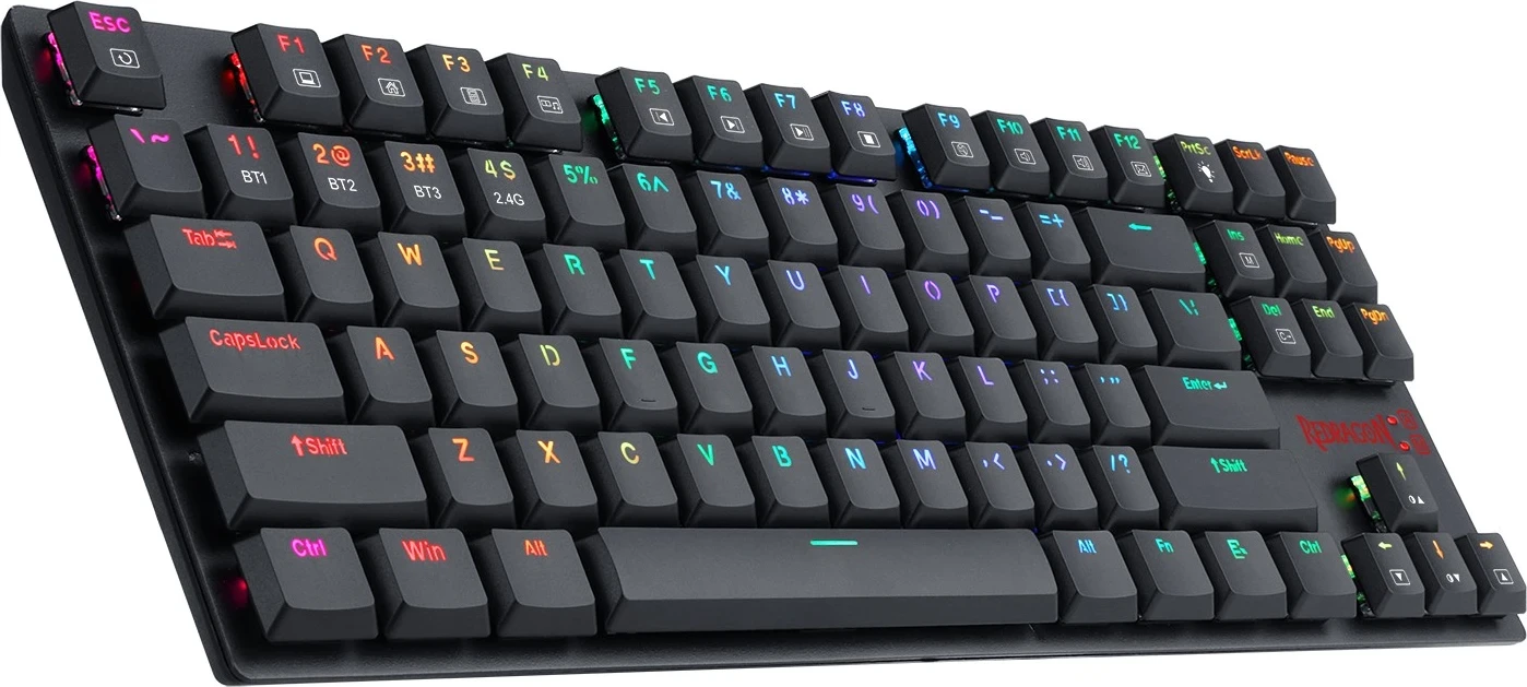 Tastierë mekanike Redragon K607P-KBS, RGB, e zezë