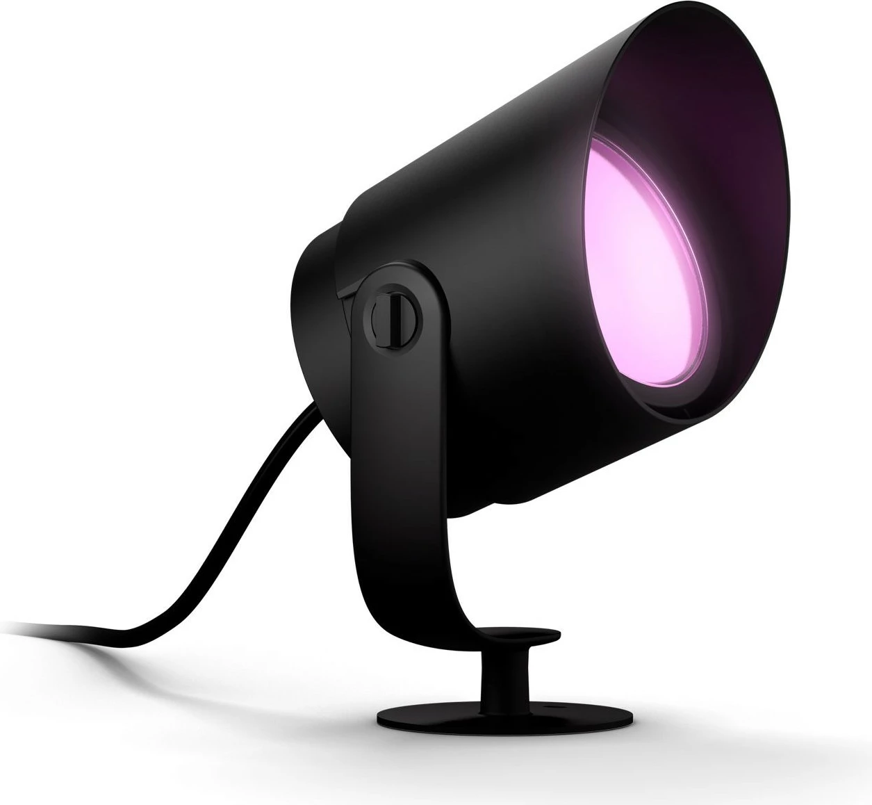 Dritë spot Philips Hue Lily XL, LED, e zezë, Smart, për ambient të jashtëm