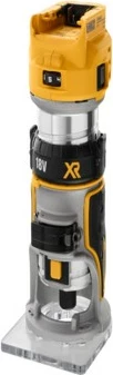 Router elektrik DeWALT 18V XR Brushless, bazë fikse, pa kabllo, zi/verdhe
