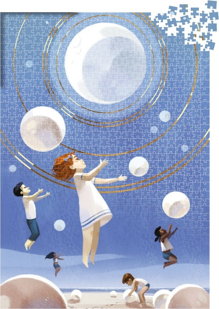 Puzzle Rebel Dixit Telekinesis 1000 pjesë, me kartë lojë, 48x68cm