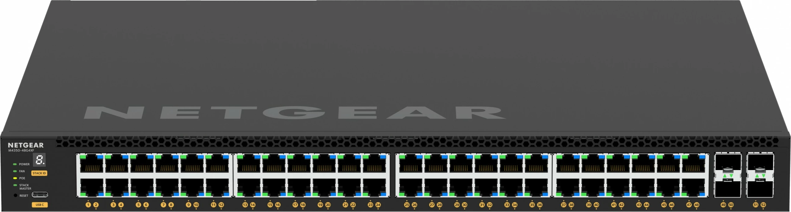 Switch NETGEAR M4350-48G4XF, Managed, L3, Gigabit Ethernet, PoE, Rack mounting, 1U