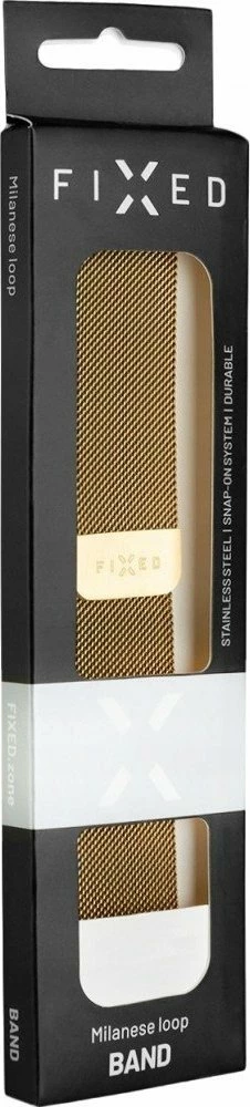 Rrip rrjete (Milanese) për Apple Watch, Fixed, Mesh Strap FIXMEST-436, 42/44/45/49mm, gold