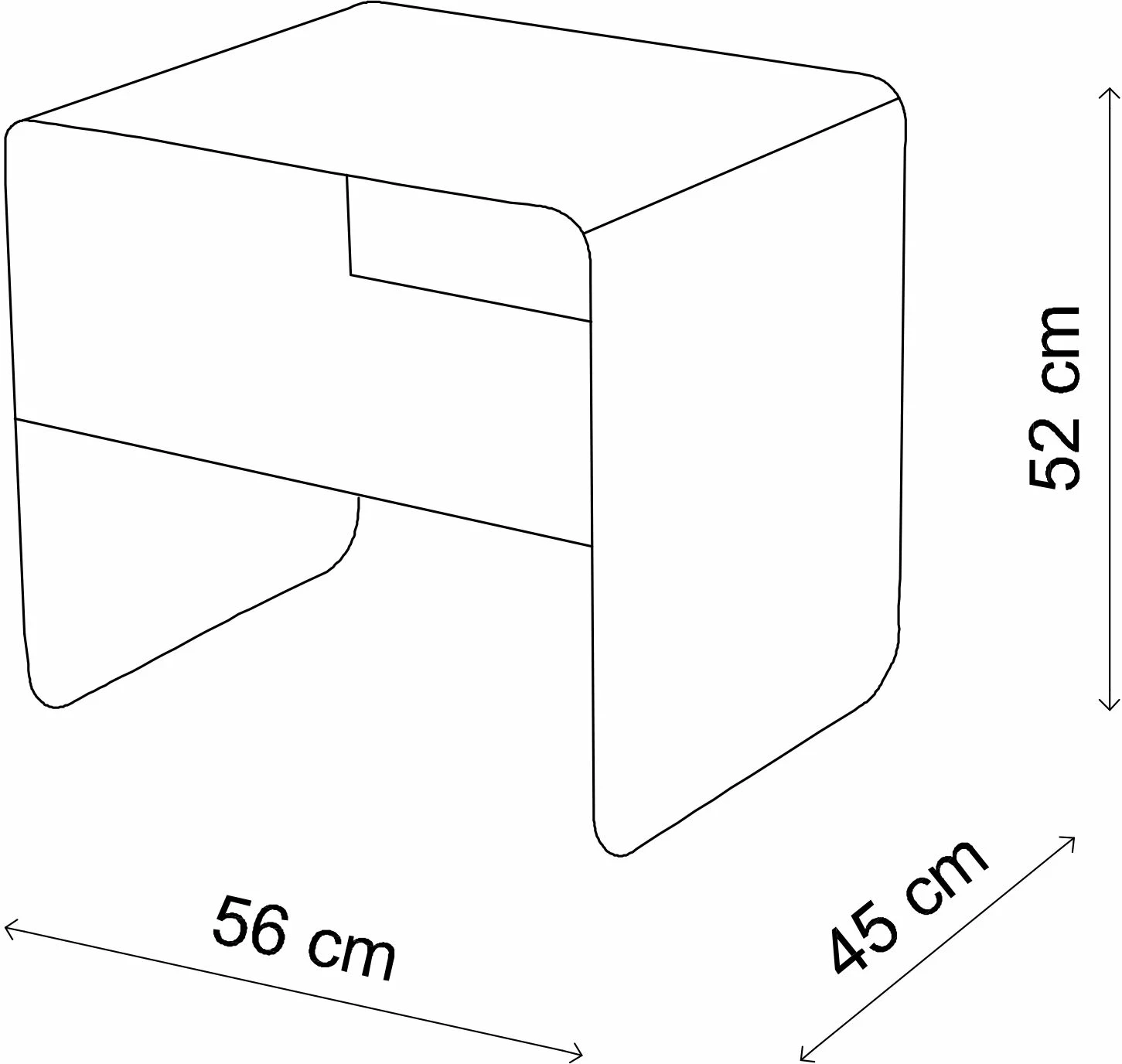Tavolinë anësore metalike, ngjyrë taupe, Skye Decor, SHB-013-B