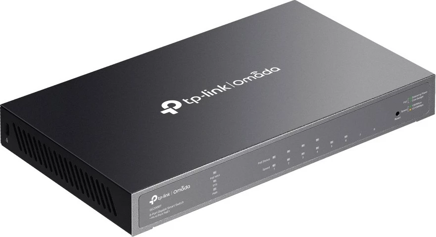 Switch TP-Link Omada 8-Port Gigabit Smart, 4-Port PoE+, Managed, Rack mounting