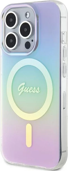 Mbështjellës Guess GUHMP15XHITSU për iPhone 15 Pro Max 6.7", MagSafe, vjollcë