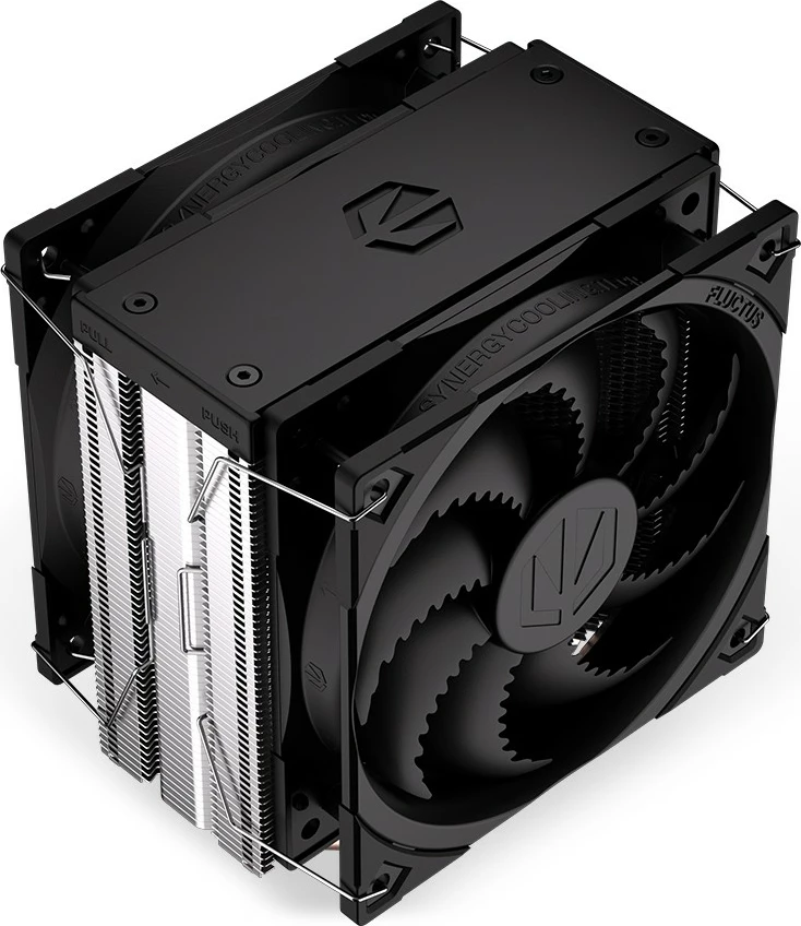 Ftohës procesori Endorfy Fera 5 Dual Fan, EY3A006, 2 ventilatorë, 12 cm, për socket Intel/AMD, i zi
