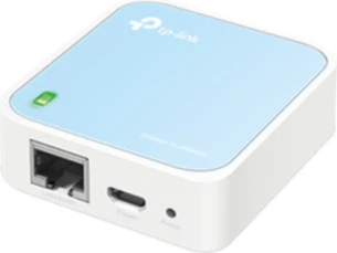 Ruter wireless nano TP-LINK TL-WR802N 300Mbps, bardhë/kaltër, set me adapter, kabllo USB dhe Ethernet