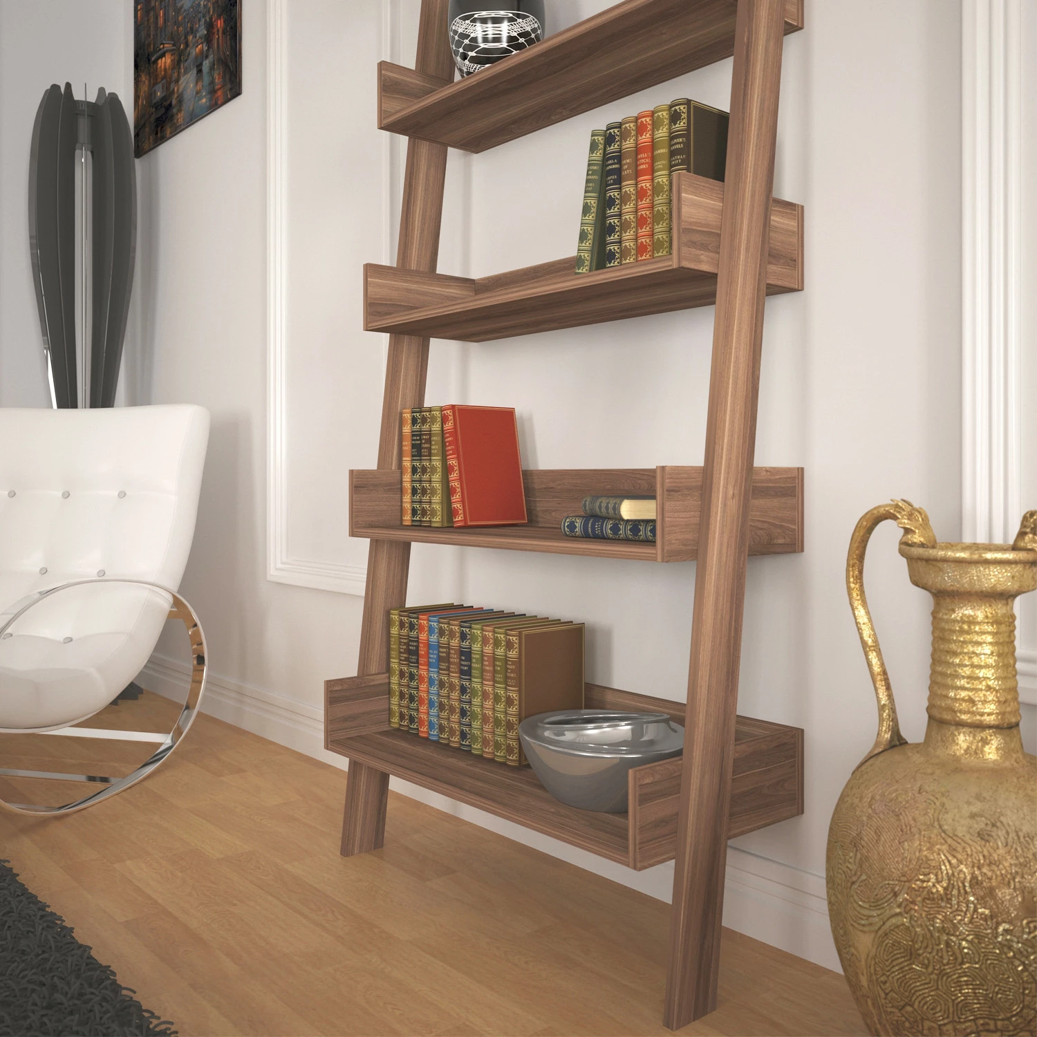 Raft librash Hanah Home, ngjyrë arre, Only