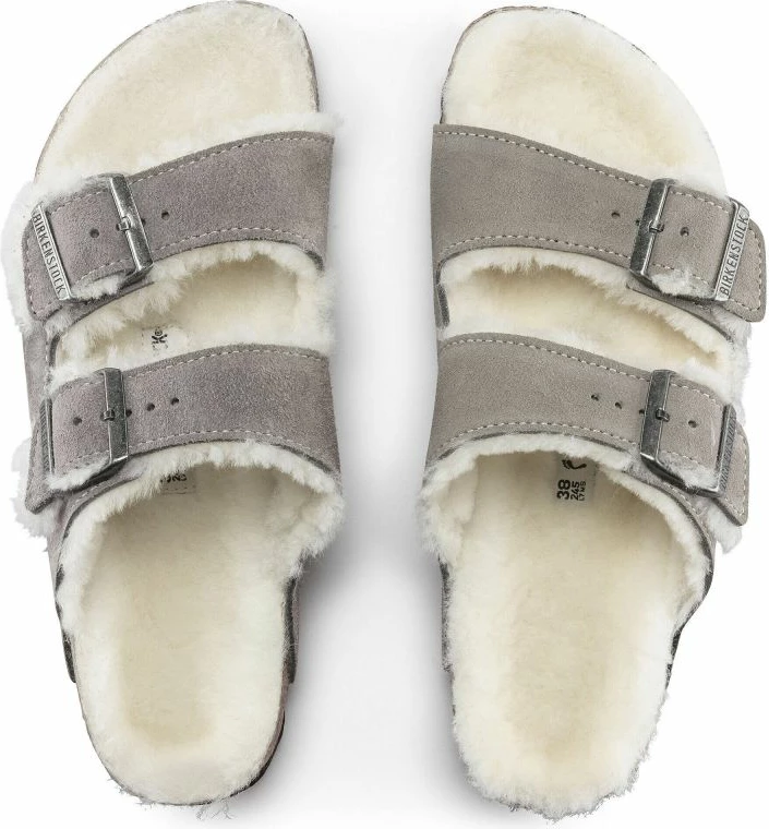 Papuqe Birkenstock unisex, të hirtë