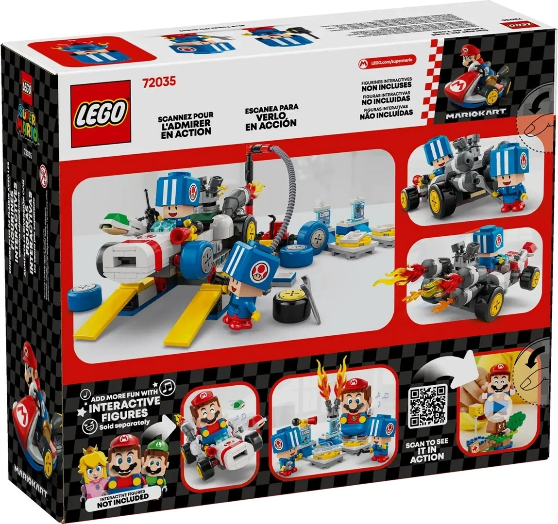 Set LEGO Super Mario 72035 Mario Kart - Garazha e Toad
