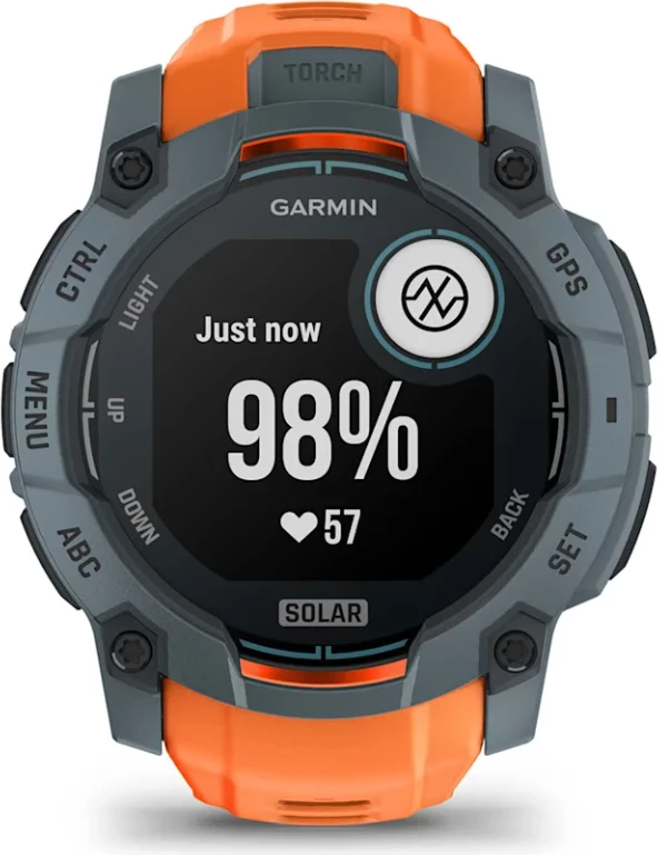 Smartwatch Garmin Instinct® 3 Solar – Twilight with Solstice Silicone Strap, 50 mm