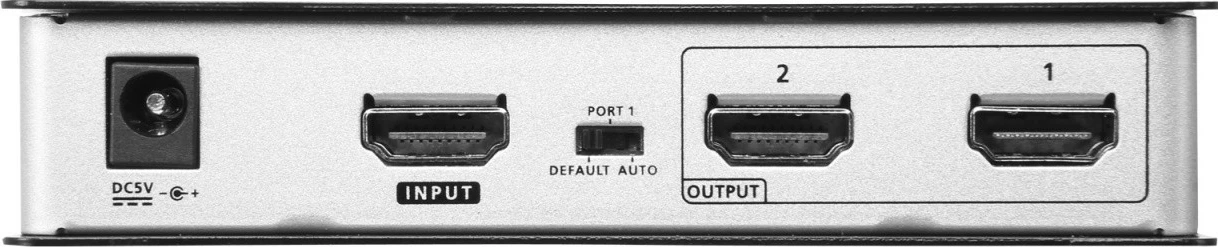 Splitter HDMI 2-portësh ATEN VS182B, True 4K, Alumini, i zi