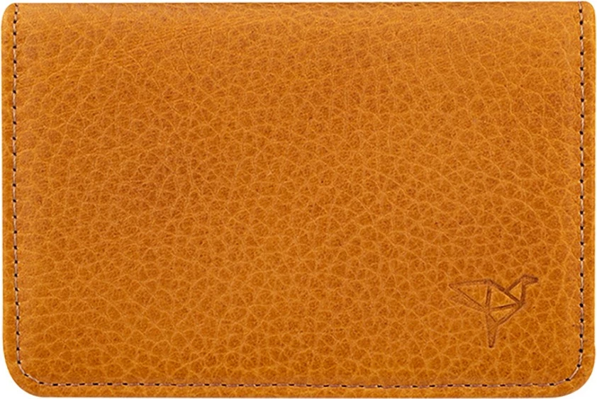 Portofol unisex, lëkurë natyrale, ngjyrë mustard, Zoozie Bags