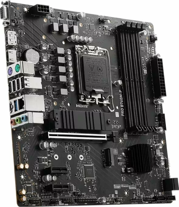Pllakë amë MSI PRO B760M-P Micro ATX, 4x RAM DDR5, 4x SATA 3, HDMI/DisplayPort/VGA