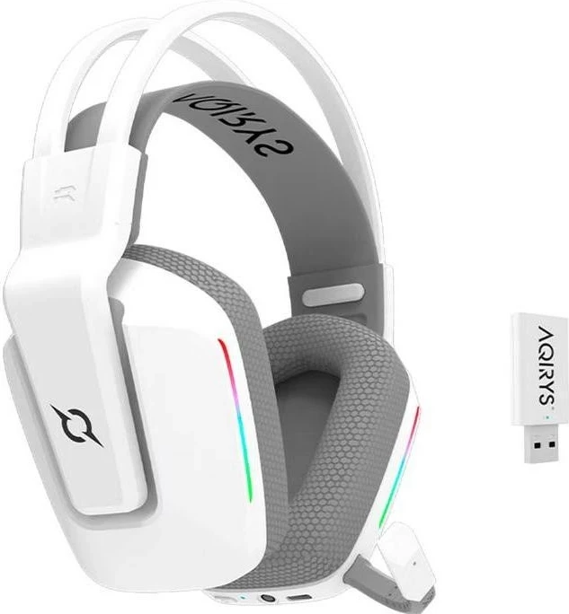 Kufje AQIRYS Alya 2.0, Dual Mode, Wireless&BT+Wired, të bardha