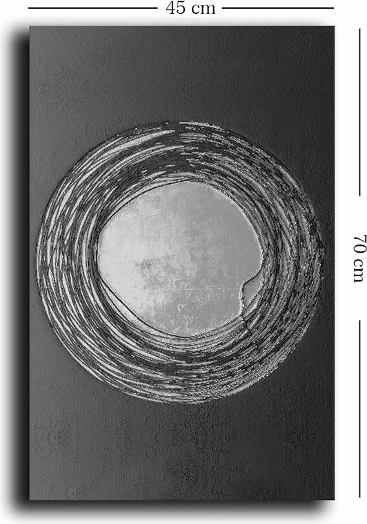 Pikturë kanavacë Zesan, printim digjital, ngjyrë ari e zezë, 40x3x70cm