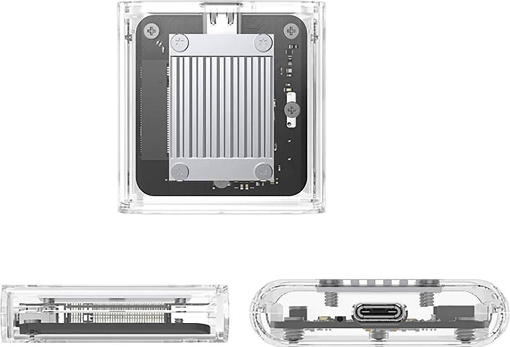 Kasë Orico TC20-M2-10G për M.2 NVMe, USB-C 3.2, Transparent